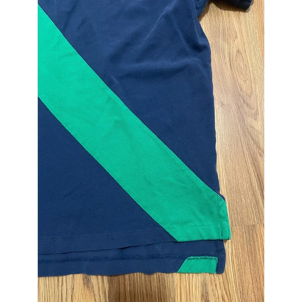 Polo Ralph Lauren Polo Shirt Mens Extra Large Diagonal Sash Multi Pony Navy